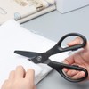 All Purpose Ceramic Scissors 8" Black Straight Shears Non-Sticking Sharp