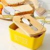 Butter Dish with Lid for Countertop, Hasense Large Ceramic Butter
