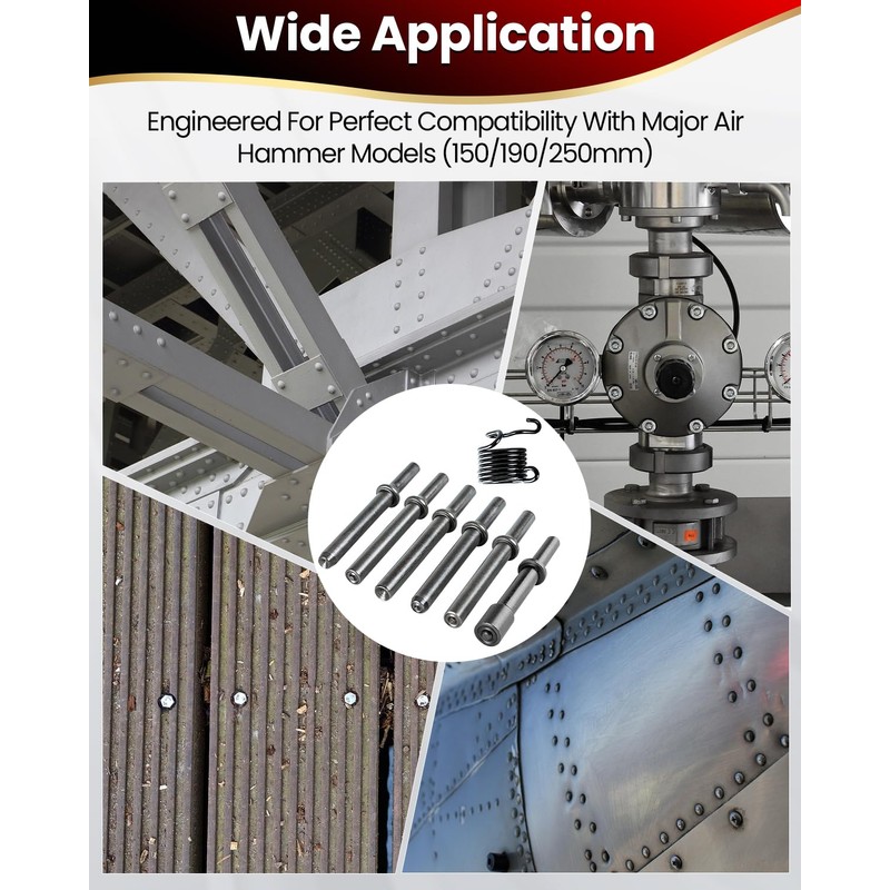 DUPDMKIN 7PCS Air Hammer Bits Set, Air Hammer Attachments for