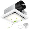 FEITON Bathroom Exhaust Fan with Light (3000K/4000K/5000K), Ceiling Mount, 110