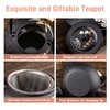 Cast Iron Teapot,SECHUDO Tea Kettle,Japanese Cast Iron Teapot with Stainless