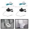2024 Upgrade Flexible Rubber Toilet Flapper - Prevents Leaky, Corroded
