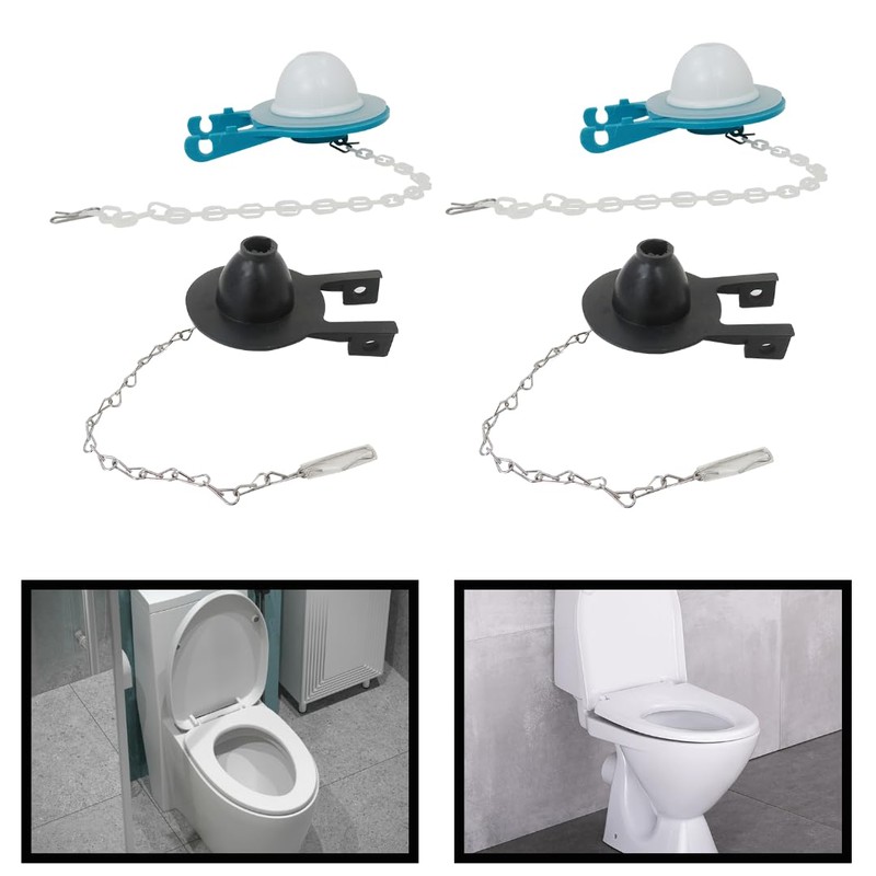 2024 Upgrade Flexible Rubber Toilet Flapper - Prevents Leaky, Corroded