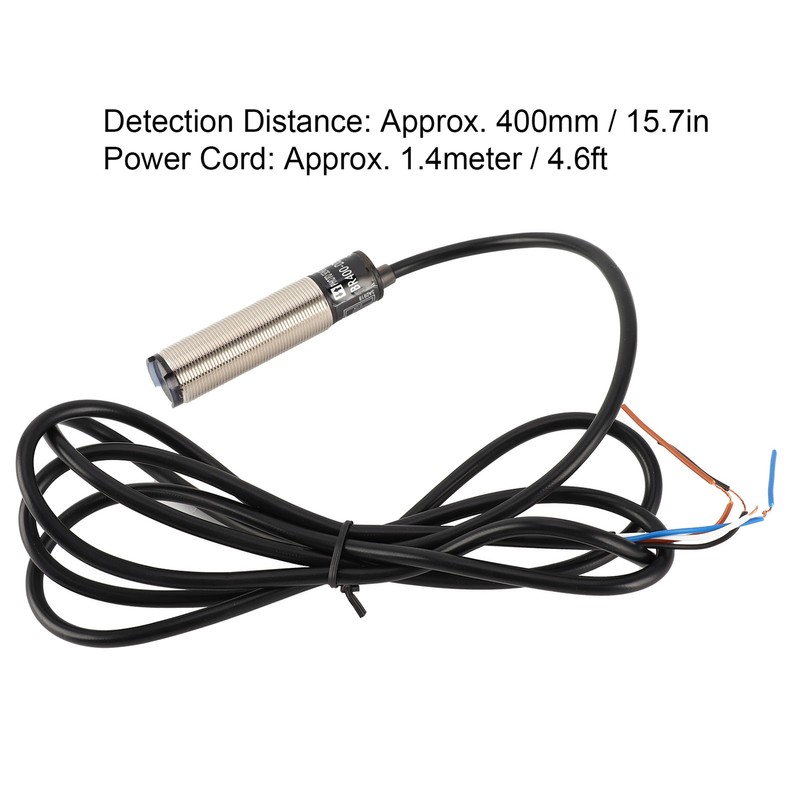 BERM Photoelectric Switch Sensor Diffuse Reflection Cylindrical 4‑Wire Power Control