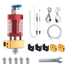 5Aplusreprap Ender 3 Hotend Upgrade: M3 Stud Thermistor, Smooth Printing, Compatible for Creality Ender 3 V2/Pro, Ender 5 J-Head Hotend Replacement, Assembled Extruder 3D Printer Hot end Kit 24V 40W