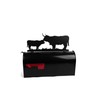 Farm and Ranch Metal Mailbox Topper (Highland Cow and Calf,