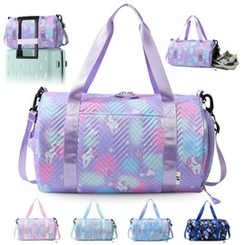 EEPLUYTY Sports bag, unicorn yoga bag, sports bag, small, bag for sports, training bag - unisex (purple)