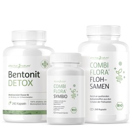 Simple Clean | Gentle intestinal cleansing and effective development of intestinal flora | with Bentonite Detox, Combi Flora SymBIO and Psyllium Husks