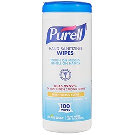 Purell® Sanitizing Wipes, Fresh Citrus Scent, Pack of 100 Wipes