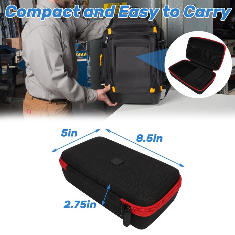 GAESHOW Tool Bag Black EVA Hard Shell Waterproof Mutispandex Hardware