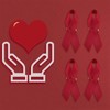 CRAFFANCY 200pcs Red Bow Satin Brooch for Heart Disease HIV/AIDS