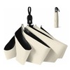Folding Umbrella, Parasol, UV Protection, 100% Light Blocking, 6 Ribs,