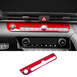 JUIVEEL Gossy Red Style One Piece Car Start Stop Button Cover Start Stop Engine Button Cover Accessories Compatible with Hyundai Elantra 2021-2025 Elantra N 2022-2025 Accessories