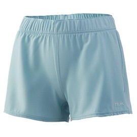 HUK Women's Ashley Ladies Performance Quick-Drying Short, ICE Blue, Large