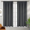 BGment Dark Grey Blackout Curtains for Bedroom 45 Inches Length