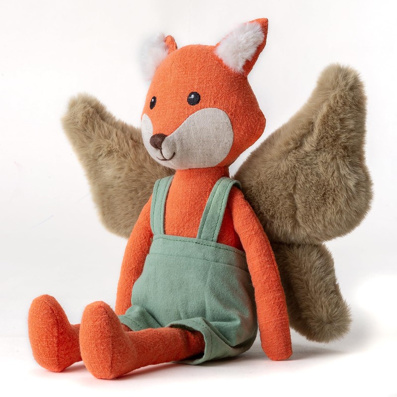 CUDDLE CORNER 11” Plush Figures with Wings Fox Fairy Linen