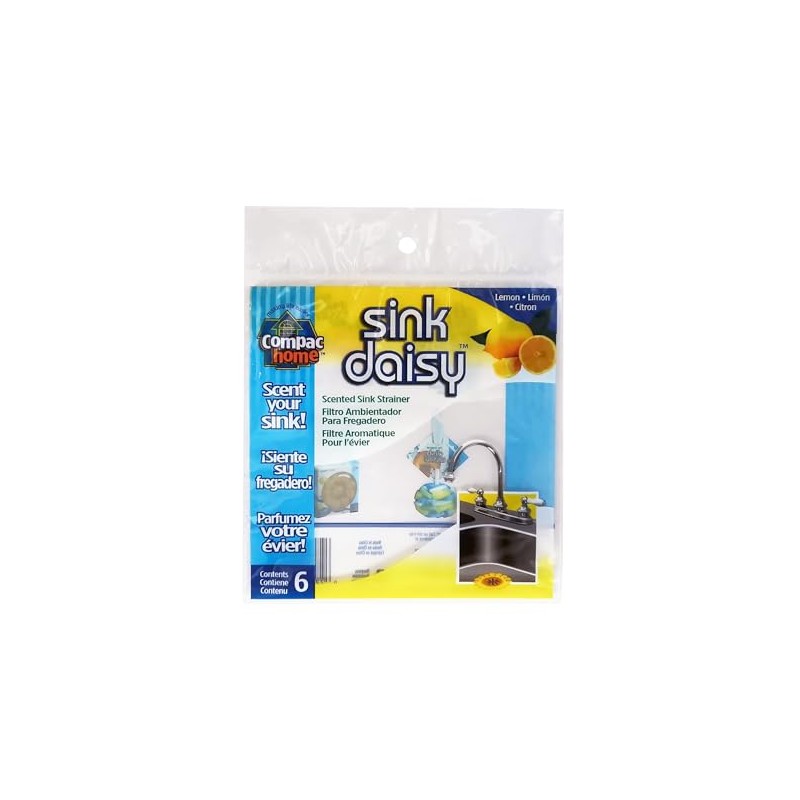 Compac Sink Daisy Scented Kitchen Sink Strainer infuses & Freshens