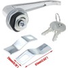 Nicerity 2 Pcs Chrome Zinc Alloy Handle Cabinet Locks, Distribution