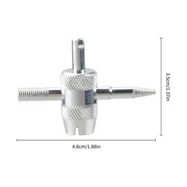 Tabanzhe Valve Core Remover Tool, 4 in 1 Tire Valve Stem Removal Tool Tire Stem Core Remover,Tyre Valve Removers Repair Tool for Car, Motorcycle, Bicycle(Silver)