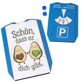 Avocado Heart Cores Parking Disc Schön DASS es Dich gibt Funny Saying for Drivers - Perfect Accessory for Parking