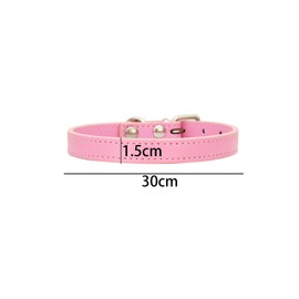 Soft PU Leather Dog Collar Adjustable Pet Collar for Puppy,Cat,Kitten,Dogs For Neck circumference 20cm-28cm