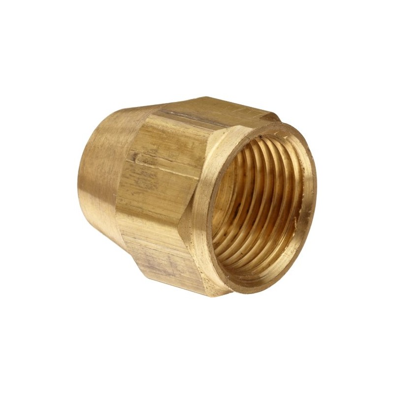 Anderson Metals-54014-05 Brass Tube Fitting, Short Flare Nut, 5/16" Tube