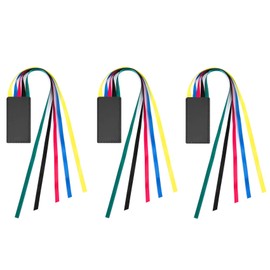 Bible Bookmark, 3Pcs Bible Ribbons Bookmarks, Artificial Leather Bookmark with Colorful Ribbon, Bible Page Markers with 5 Tassel Colors for Books Novel Reading Lovers Students Teachers Gift (Black)