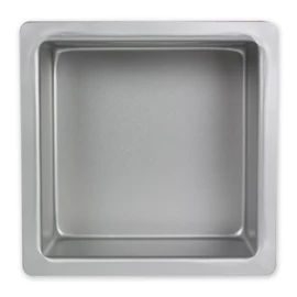 PME Anodised Aluminium Square Cake Pan 10 x 10 x 3-Inch Deep