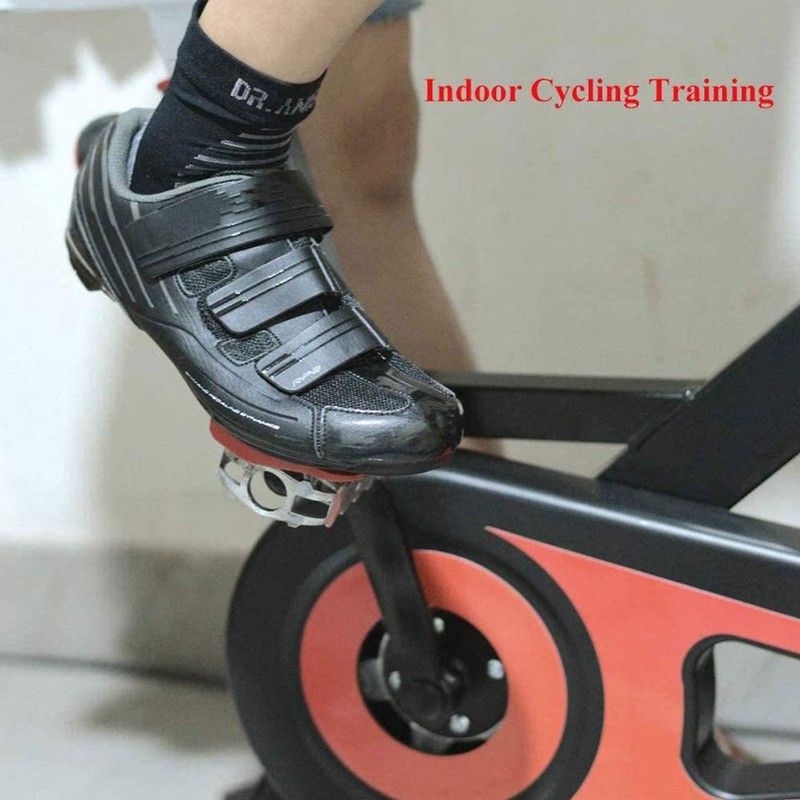 (Red (2pcs)) Shoes Road Self-locking Bike Cycling Pedal Cleats Set