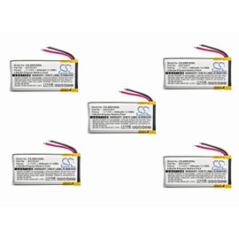 (5 Pack) XSP Battery for Cardo Packtalk Duo, Scala Rider Packtalk, SRPT0102 PN BAT00007