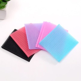 10PCS Colorful Hair Fixed Fringe Hair Pad,Makeup Pad Hair Fringe Care Tool Makeup Accessories Hair Fringe Stickers Magic Bangs Hair Pad Magic Hair Fixed Clip Accessories (Color Random)