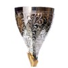 eSplanade Engraved Brass Goblet Champagne Glasses Flutes Coupes Wine Glass