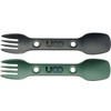 Uco 27011 Outdoor Camping Outdoor Cutlery Utility Spoke 2pac Green/Charcoal