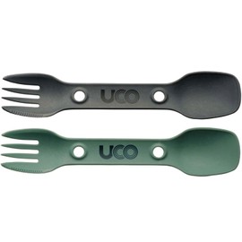 Uco 27011 Outdoor Camping Outdoor Cutlery Utility Spoke 2pac Green/Charcoal