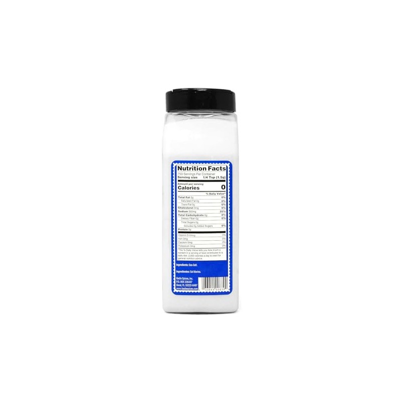 Badia Sal Marina Finamente Molida, 40 Oz - Pura Y