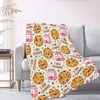 Cookies and Milk Throw Blanket is Super Soft and Warm,The