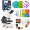 HYRENEE Kids Educational Microscope - Up to 40-1200x Zoom, LED