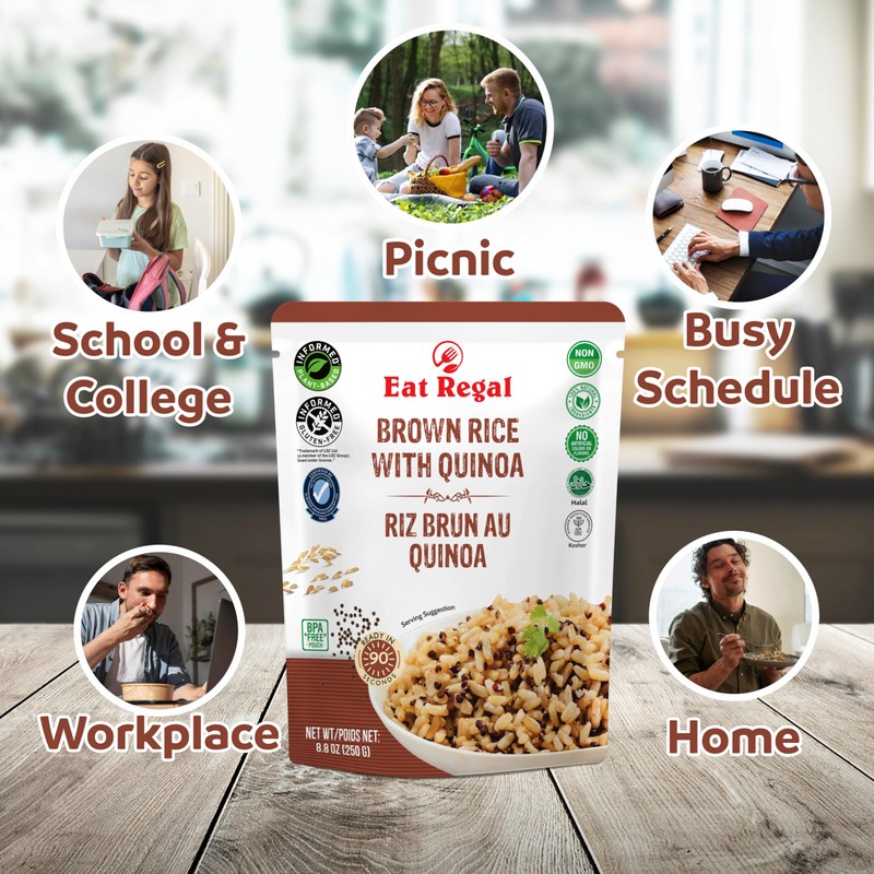 Eat Regal Ready to Eat Brown Rice with Quinoa Pack