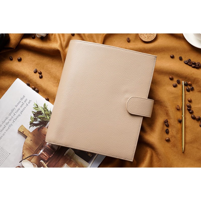Moterm A5 Luxe Rings Planner - Genuine Leather Binder Organizer