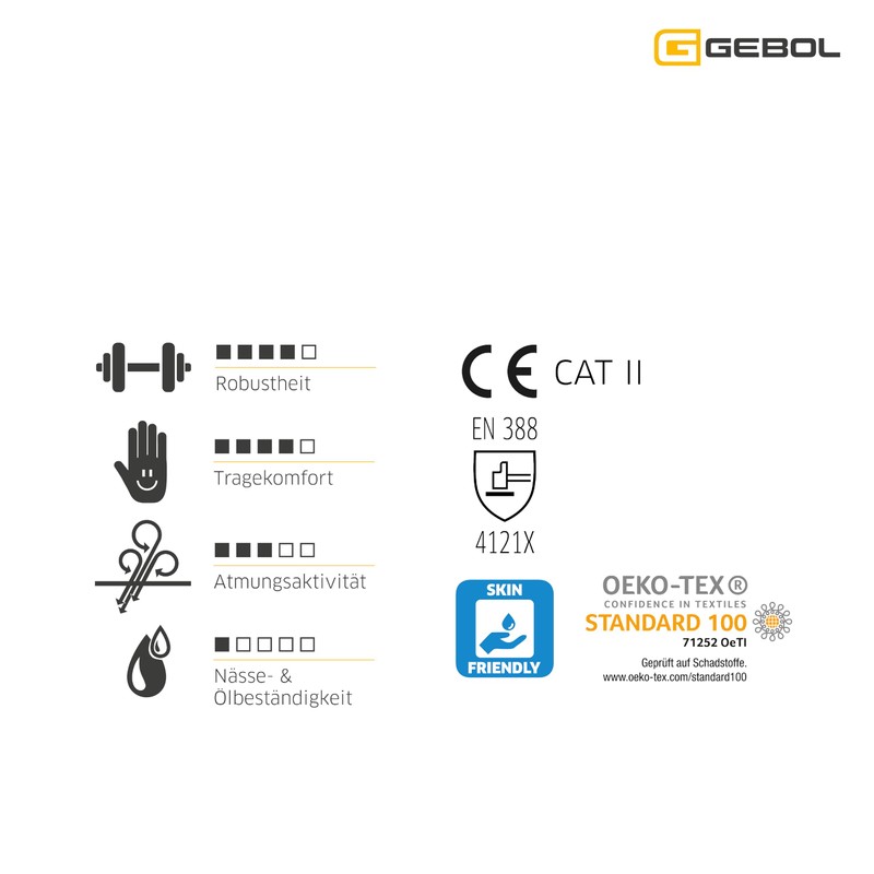 Gebol Master Flex Lady Work Gloves with PPU Nitrile Coating