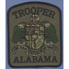 Embroidered Patch -Alabama State Trooper Tactical Shoulder Green