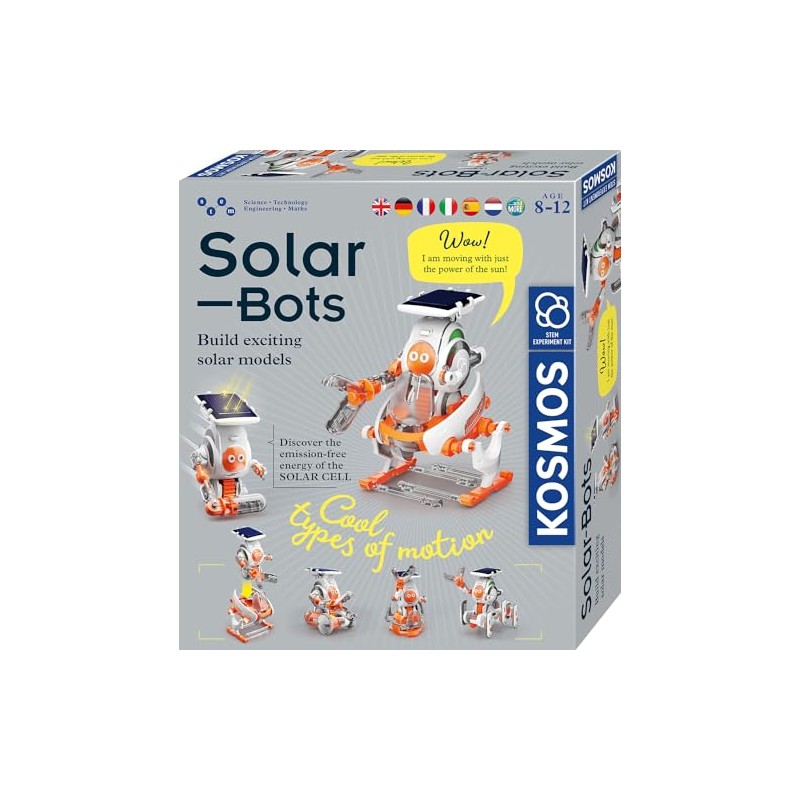 KOSMOS 617417 Solar Bots Multilingual Instructions - Robo-Fun for Children