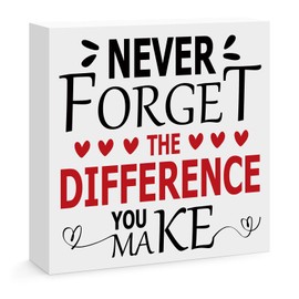 Thank You Gifts for Colleagues Employees Appreciation Gifts for Teacher Mentor Nurse Farewell Going Away Retirement Gifts for Women Men Coworker Boss Friend Office Desk Decor Wooden Sign