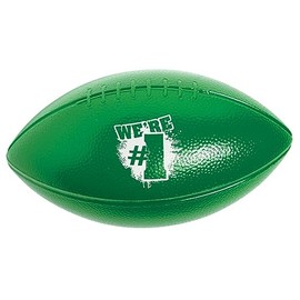 Anderson's Green and White We're Number One Football Sport Balls, Set of 25, School Spirit, Game Day, Novelty Items