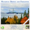 Mackinac Bridge with Freighter - 1000 Piece MI Puzzles Jigsaw