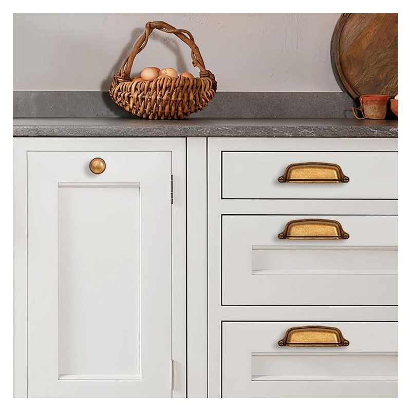 CABDM 2 Pack 1-1/4 inch Kitchen Cabinet Knobs Drawer Knobs