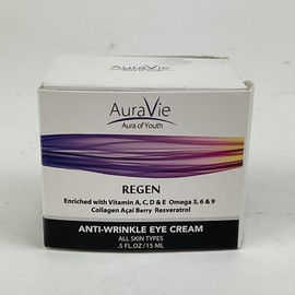 Set of 2 Auravie Regen Anti-wrinkle Eye Cream 0.5fl.oz New Sealed