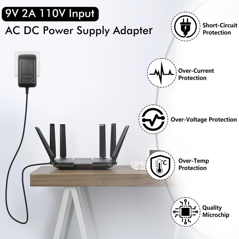 12V 2A DC Power Supply Adapter Charger for Guitar Pedal