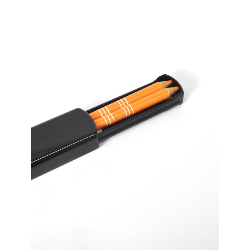 aoba Chopsticks Dishwasher Safe, Natural Wood Color Pencil Border Orange