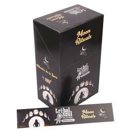 Tribal Soul Incense Sticks (3 Packs x 15g) – Hand-rolled in India, Natural & Aromatic Scents for Cleansing, Meditation: (Moon Ritual)